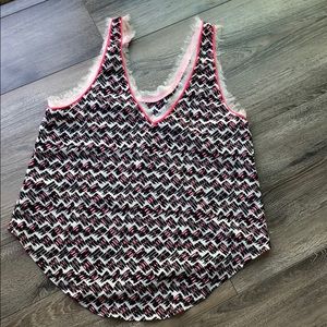 Summer V neck top sleeveless